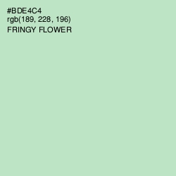 #BDE4C4 - Fringy Flower Color Image
